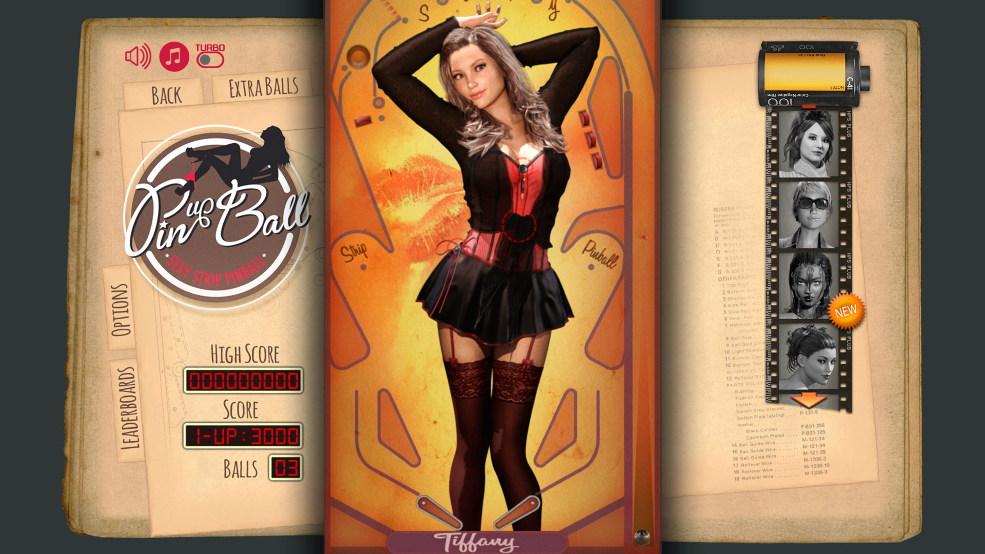 Pinup Ball - Sexy Strip Pinball