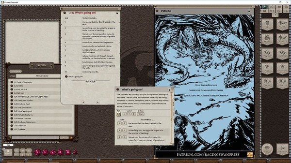 Fantasy Grounds - Monstrous Lair #1 Owlbear Nest (Any Ruleset)
