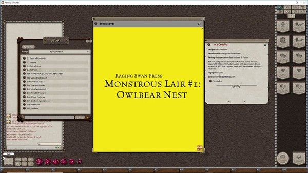 Fantasy Grounds - Monstrous Lair #1 Owlbear Nest (Any Ruleset)