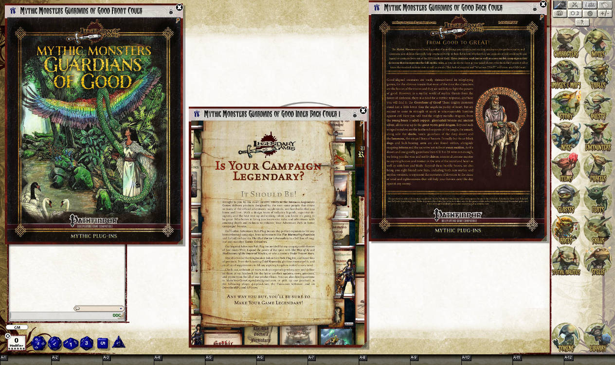 Fantasy Grounds - Mythic Monsters #20: Guardians of Good (PFRPG) Featured Screenshot #1