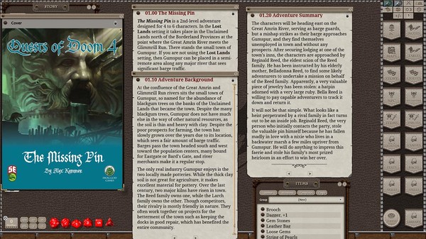 Fantasy Grounds - Quests of Doom 4: The Missing Pin (5E)