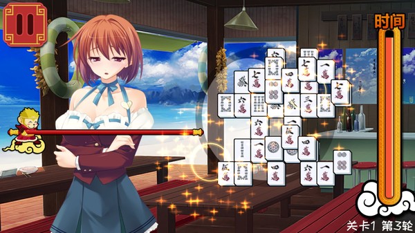 Screenshot z 美少女麻将接龙