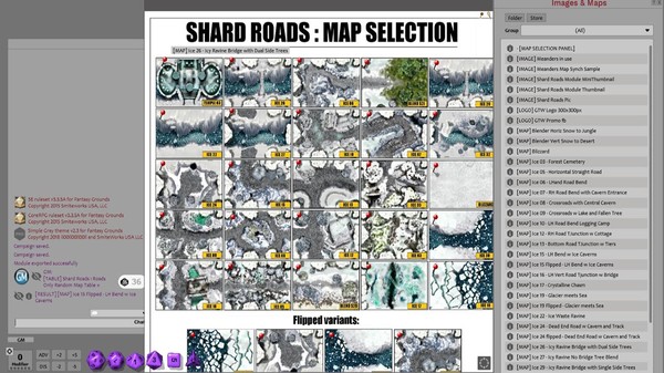 Fantasy Grounds - Meanders Map Pack: Shard Roads (Map Pack)