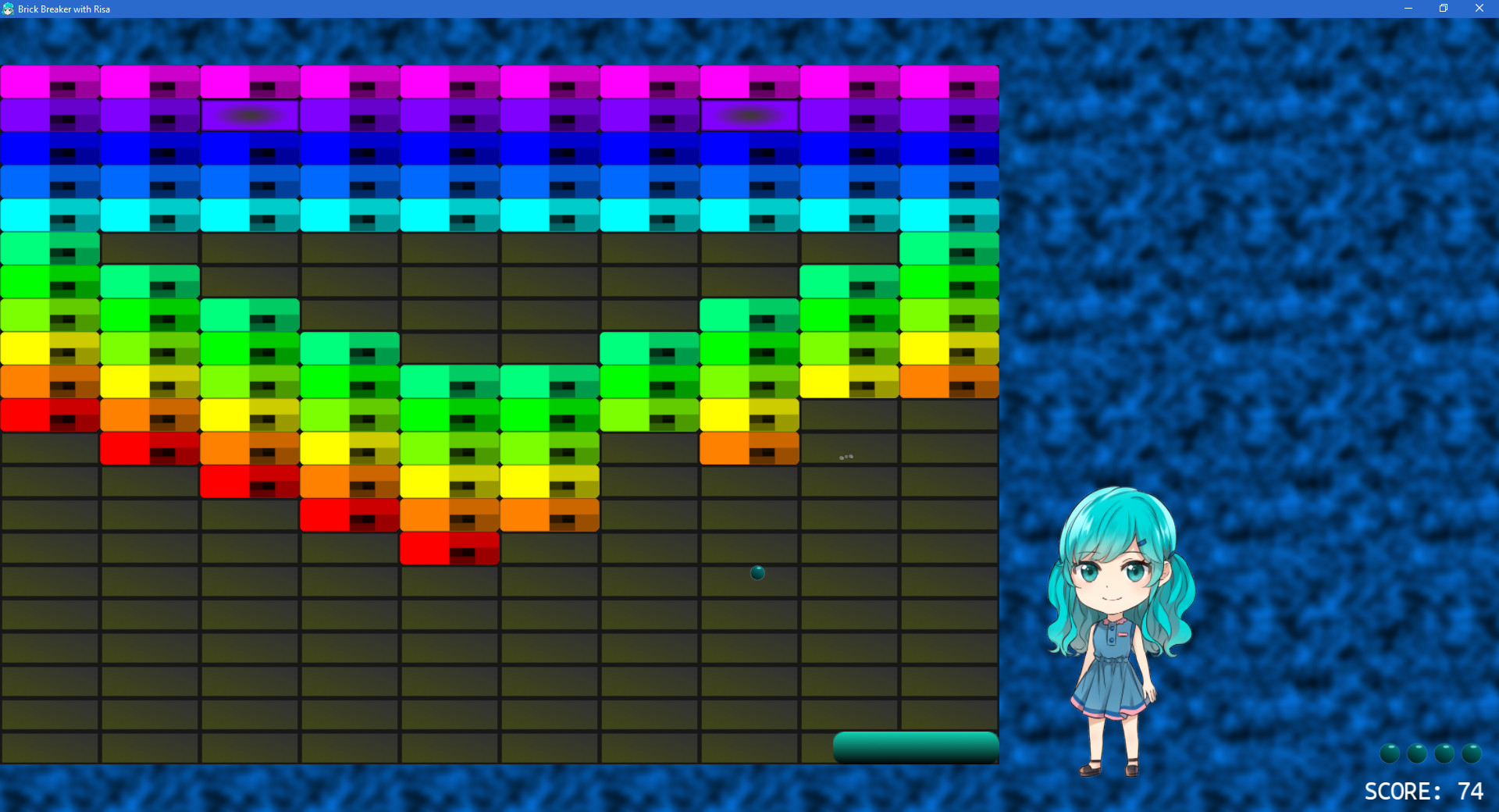 #2. Brick Breaker with Risa (Steam) 来自: Cold-Dark Software™