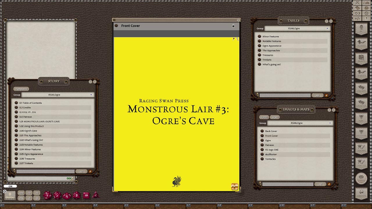 Fantasy Grounds - Monstrous Lair #3: Ogre Cave (Map Pack) Featured Screenshot #1