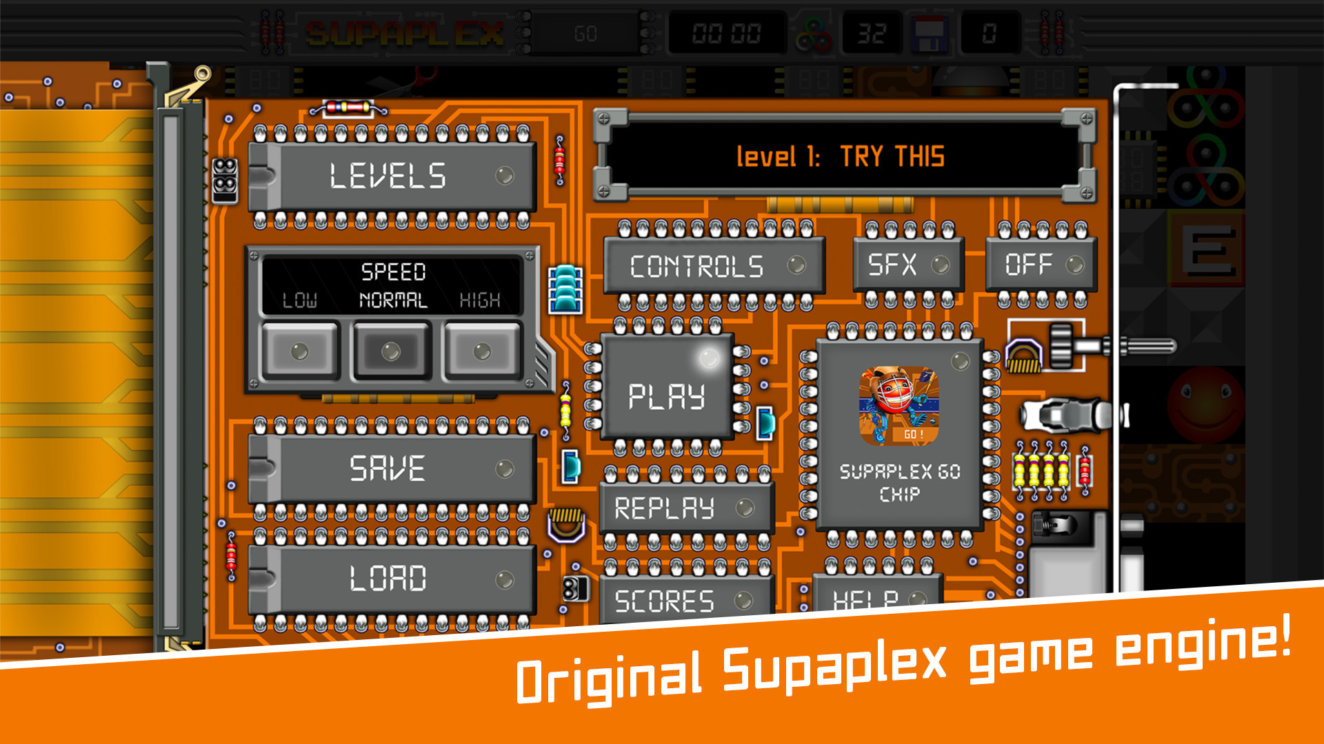 #3. Supaplex GO! (Steam) 게시자: InArcade