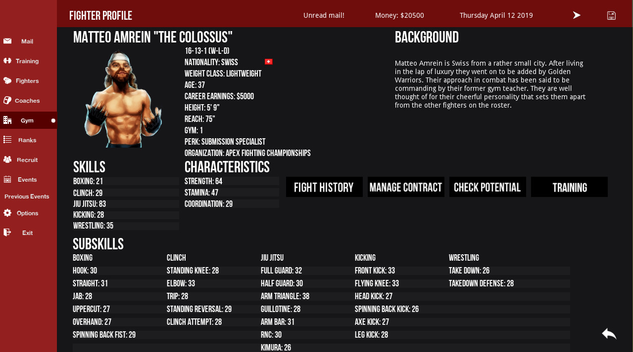 MMA Simulator Featured Screenshot #1