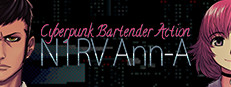 N1RV Ann-A: Cyberpunk Bartender Action Banner