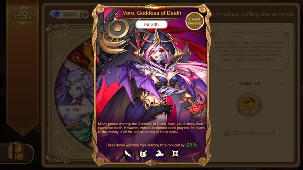 Cadria Item Shop - Blessing of Gods