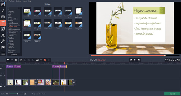 Movavi Video Editor Plus - Eco Set screenshot 4