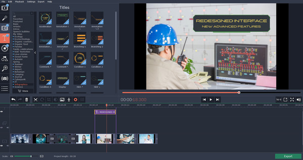 Movavi Video Editor Plus - Technology Set screenshot 3