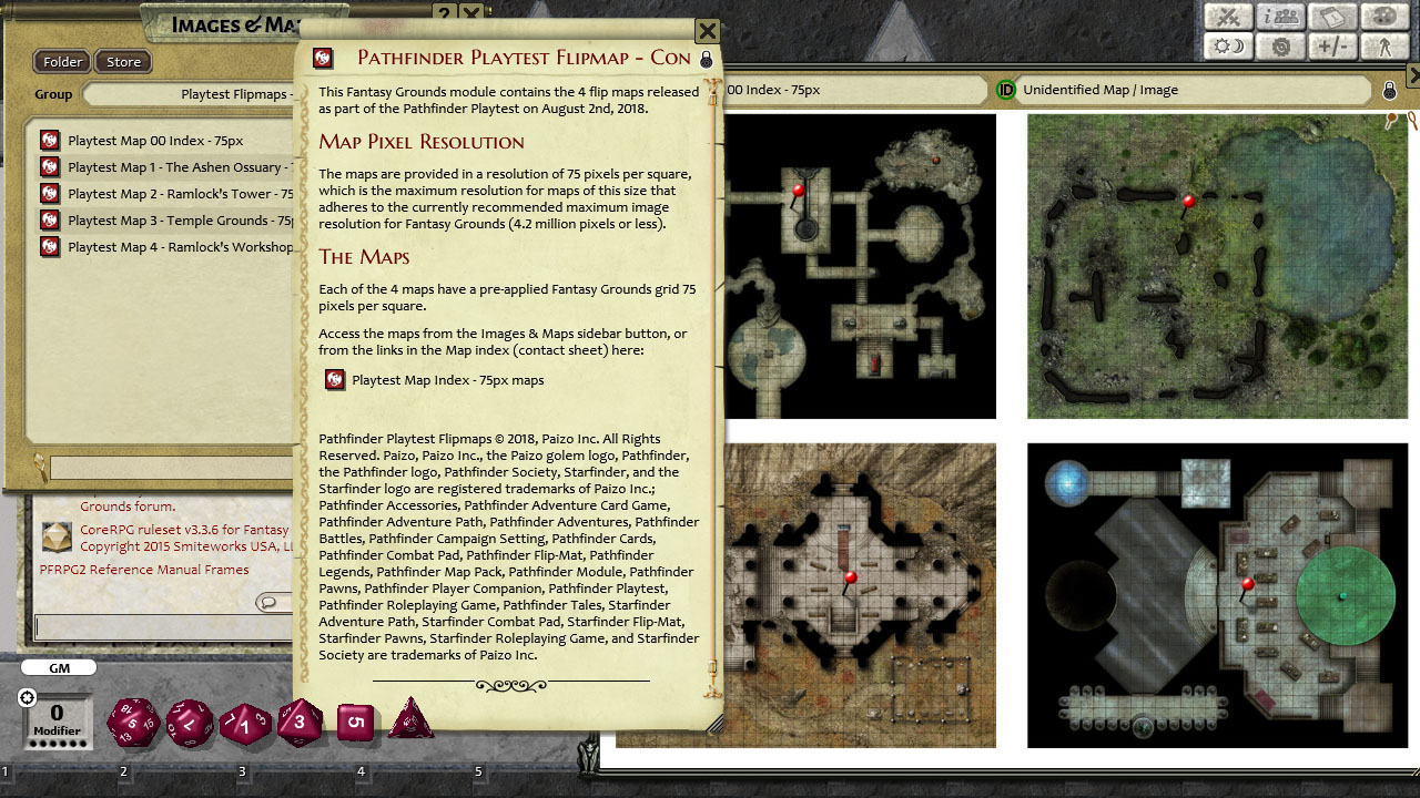 Fantasy Grounds - Pathfinder Playtest Map Pack (PFRPG) screenshot 3