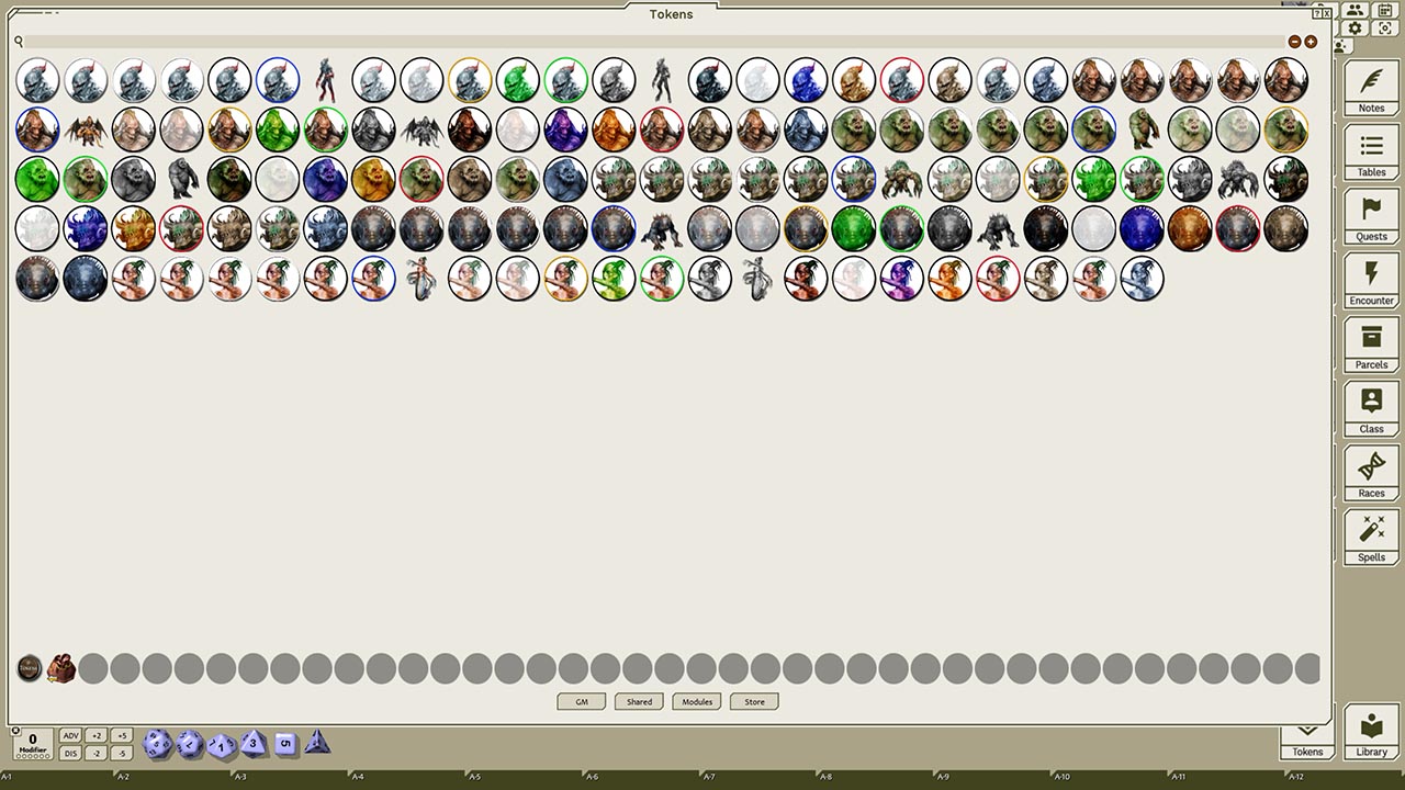 Fantasy Grounds - Creatures A-Z, Volume 5 (Token Pack) Featured Screenshot #1