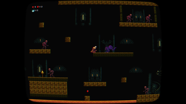 Screenshot of Castle of Venia gameplay showing in-action mechanics