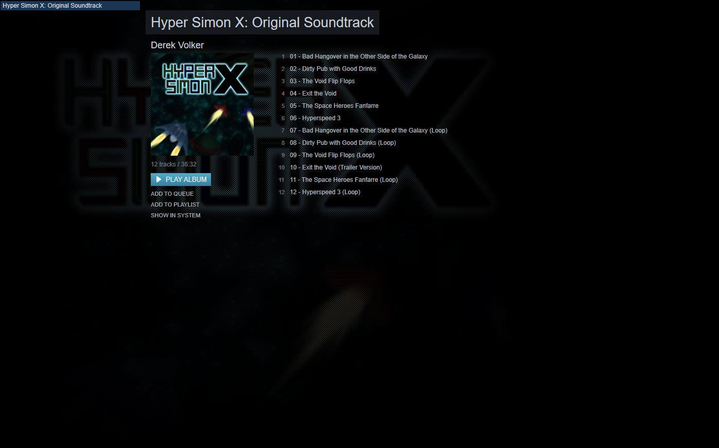 Hyper Simon X: Original Soundtrack Featured Screenshot #1