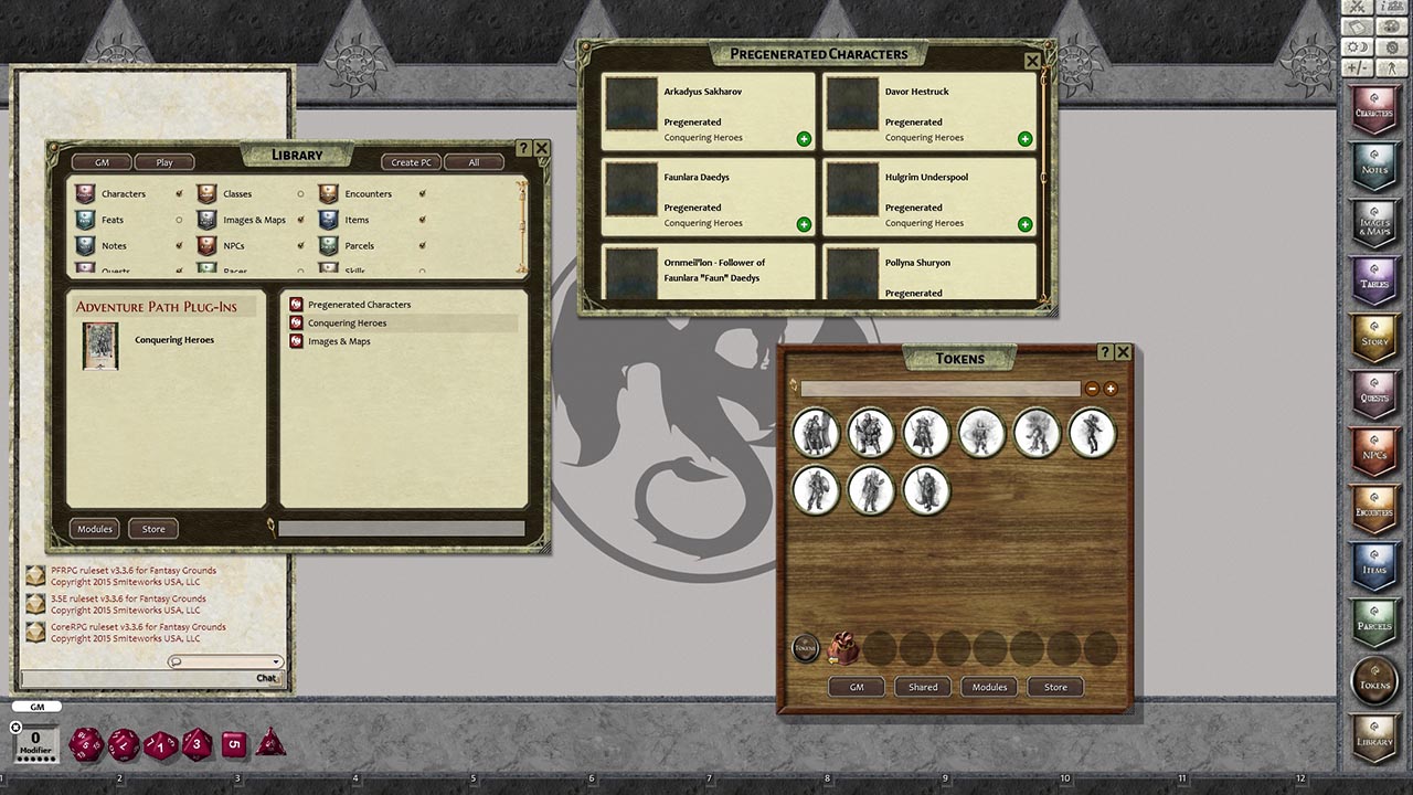 Fantasy Grounds - Conquering Heroes (PFRPG) Featured Screenshot #1