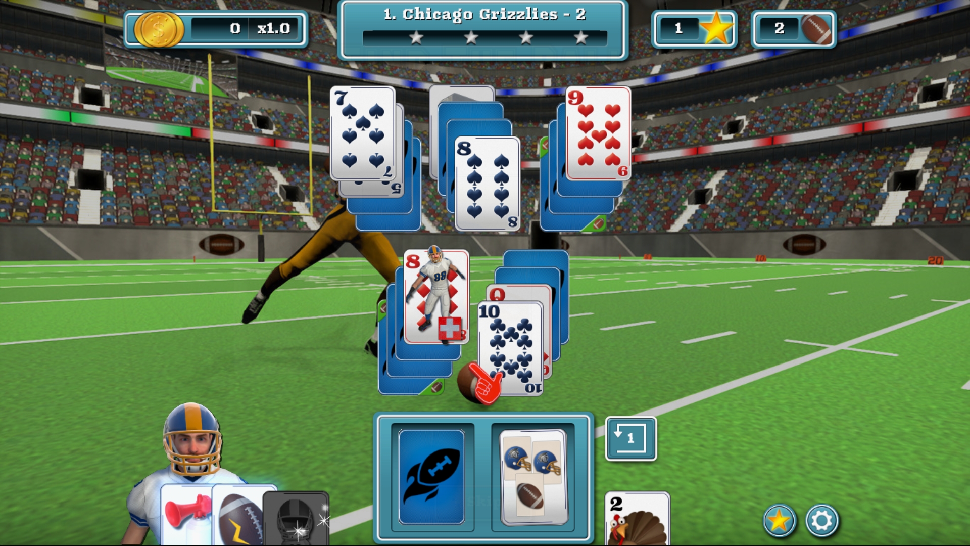 #9. Touch Down Football Solitaire (Steam) 来自: The Revills Games