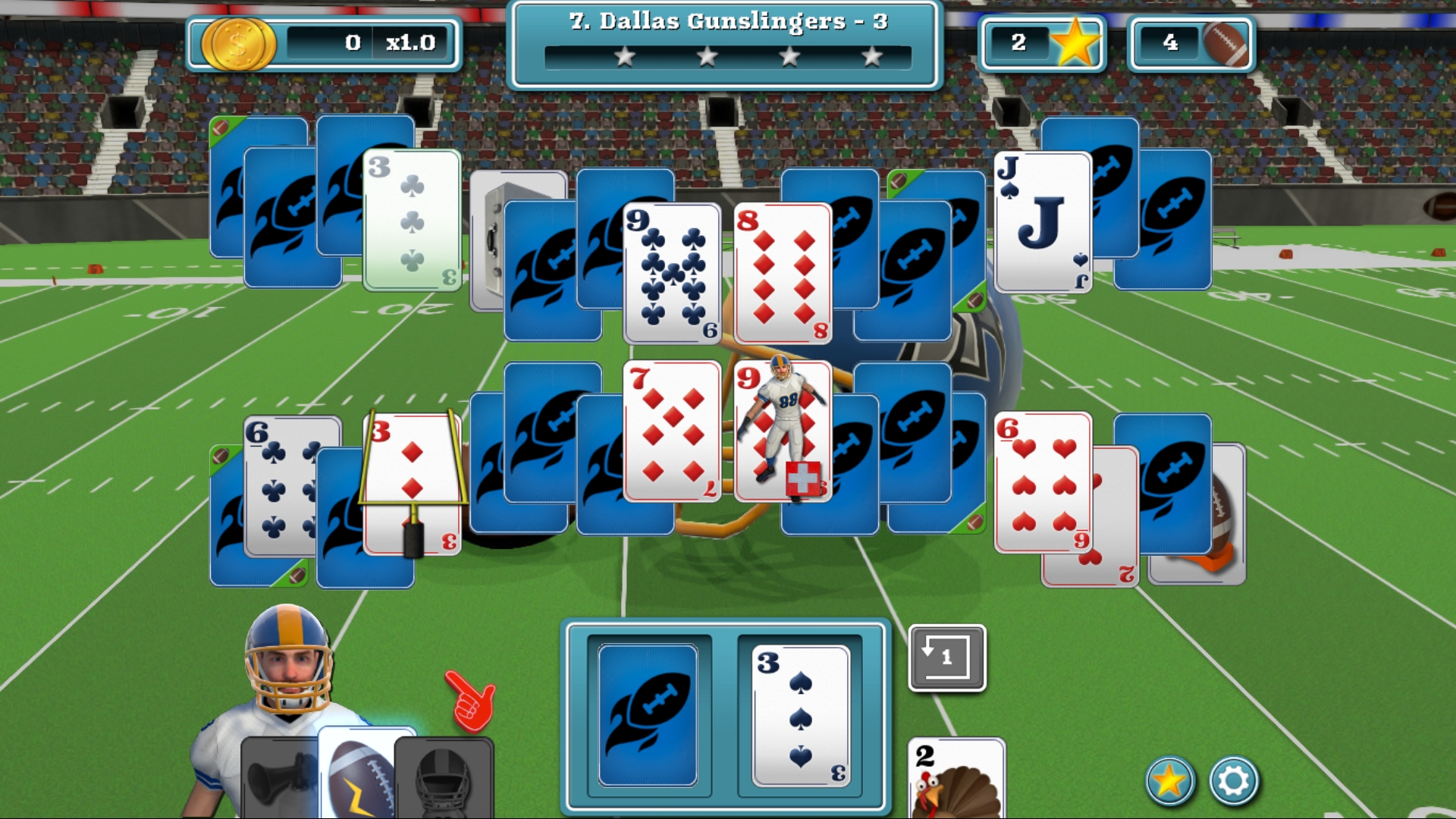 #5. Touch Down Football Solitaire (Steam) 来自: The Revills Games
