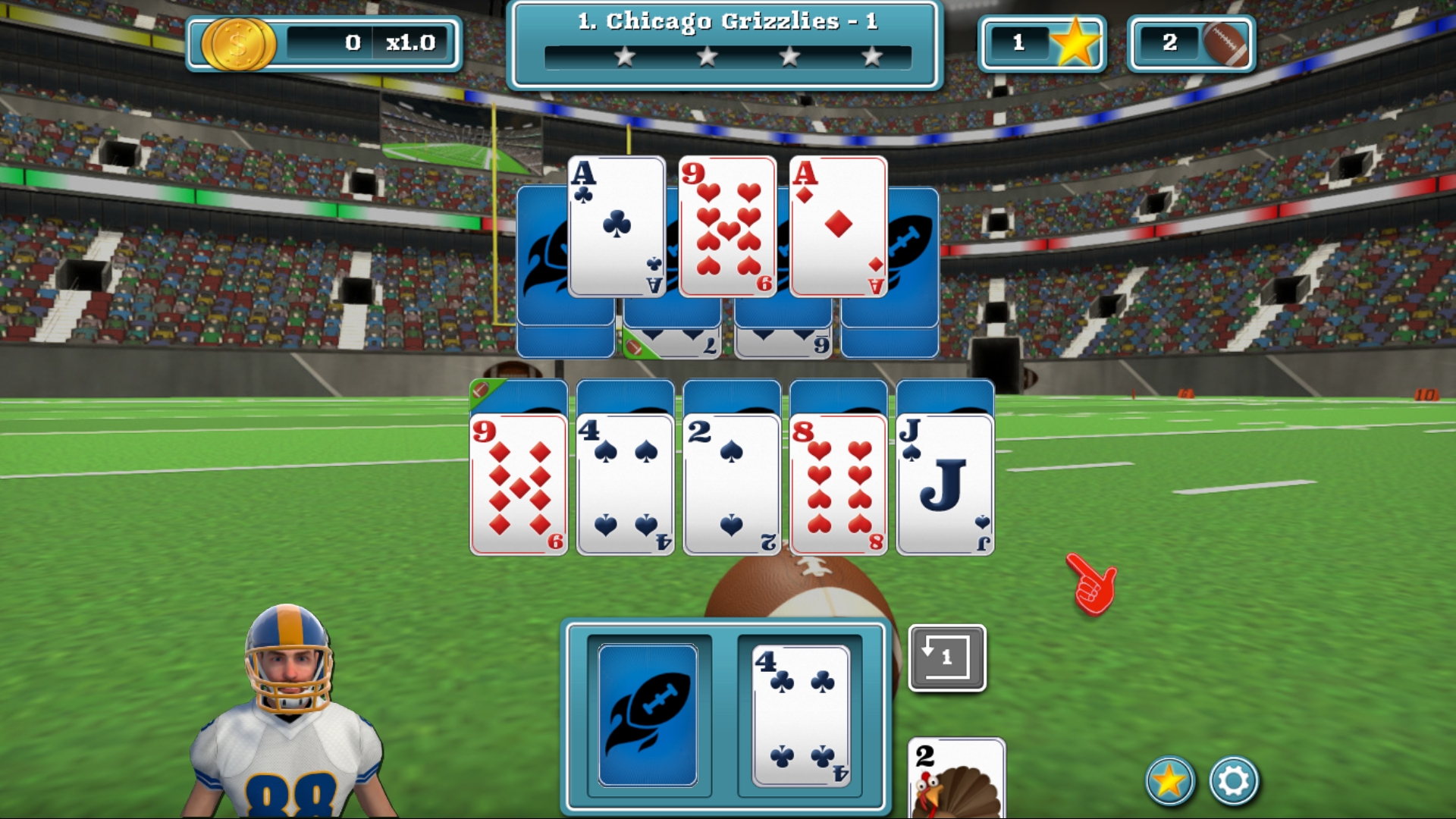 #1. Touch Down Football Solitaire (Steam) 来自: The Revills Games