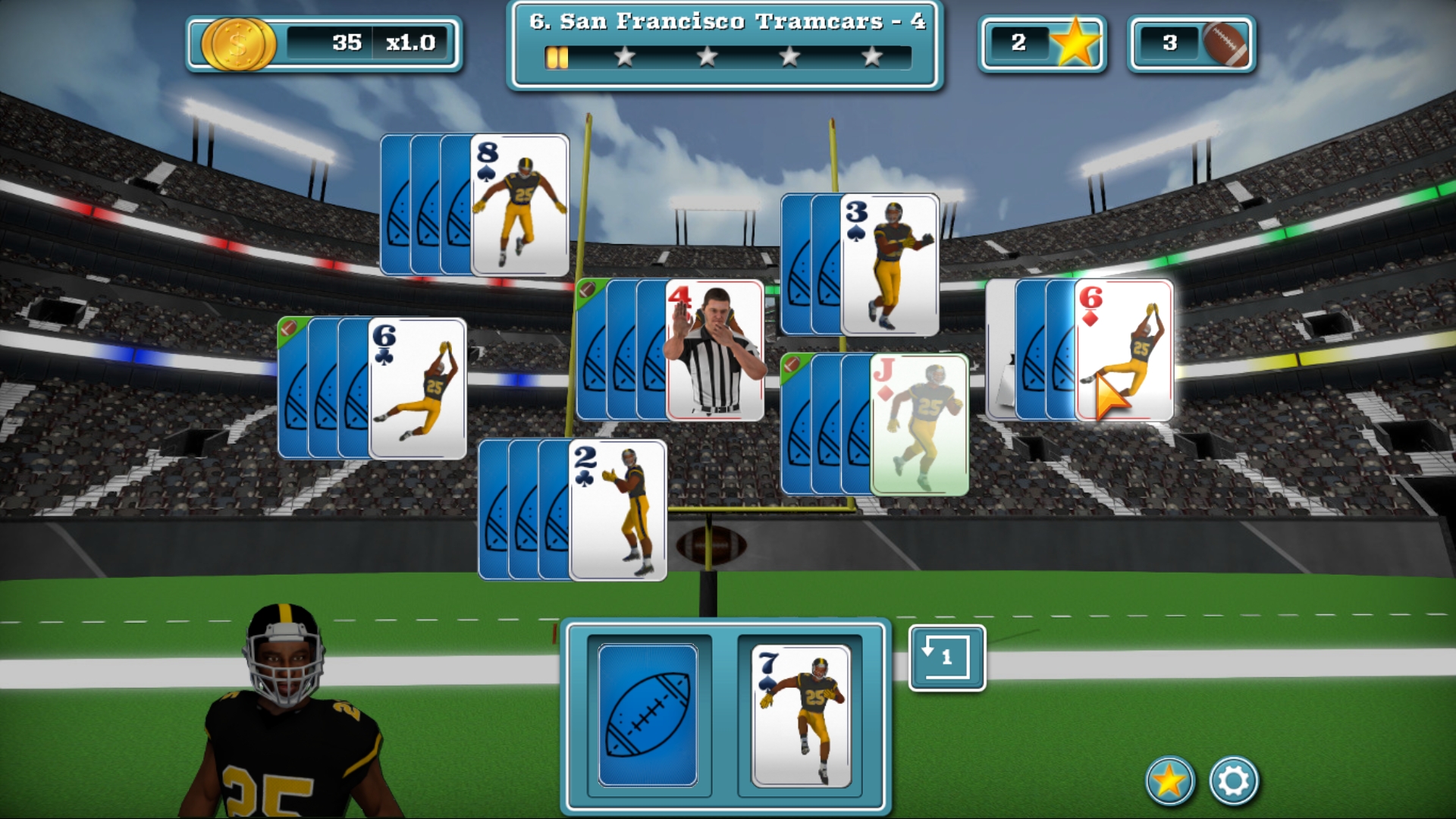 #7. Touch Down Football Solitaire (Steam) 来自: The Revills Games