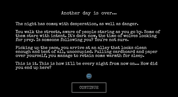 CHANGE： A Homeless Survival Experience-游戏截图