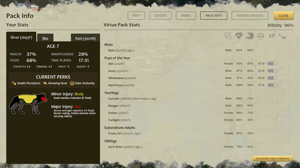 Screenshot z WolfQuest: Anniversary Edition