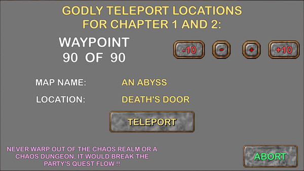 Screenshot z DoC God Mode Edition