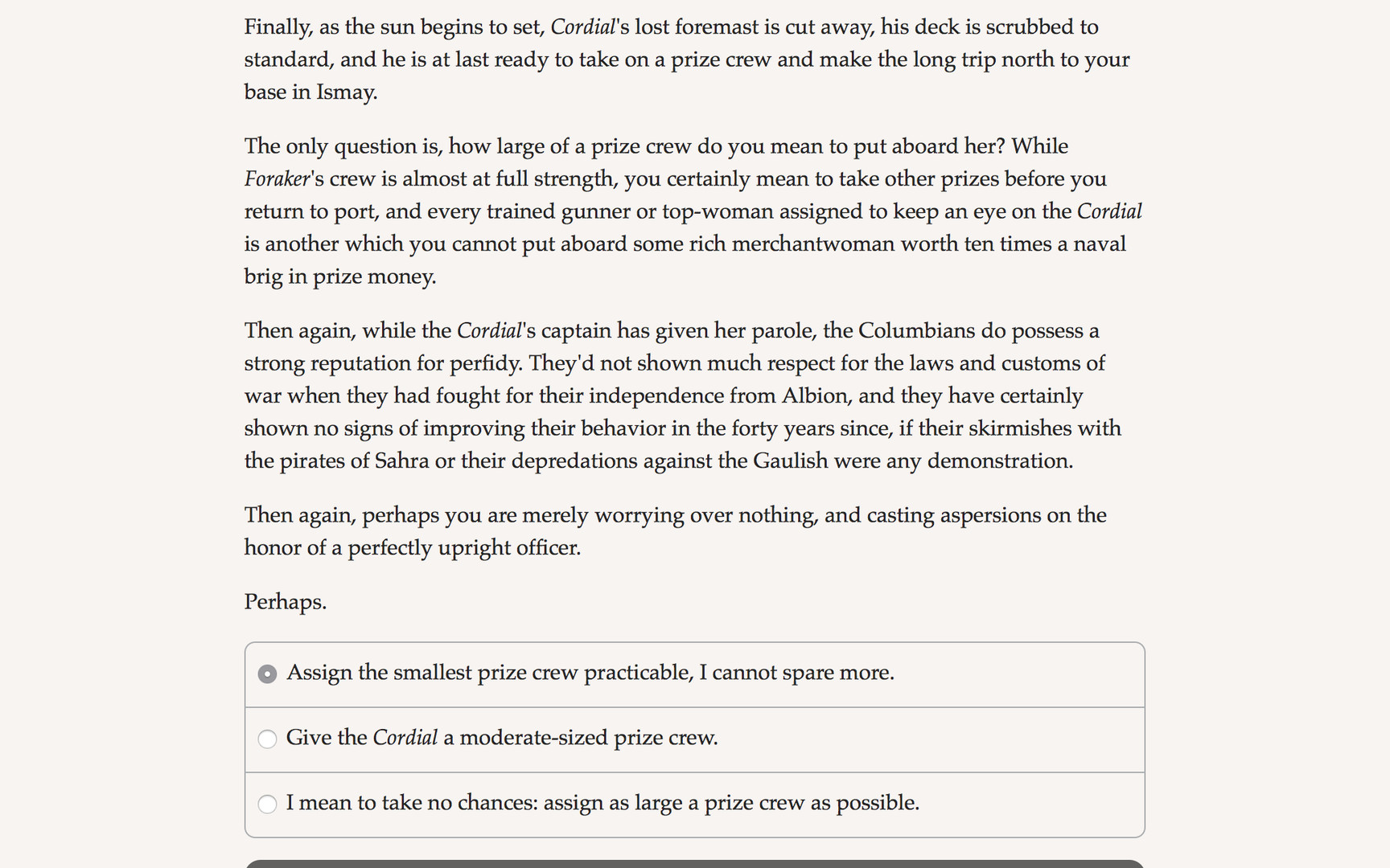 Choice of Broadsides: HMS Foraker screenshot #3