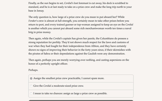Screenshot z Choice of Broadsides: HMS Foraker Screenshot z Choice of Broadsides: HMS Foraker