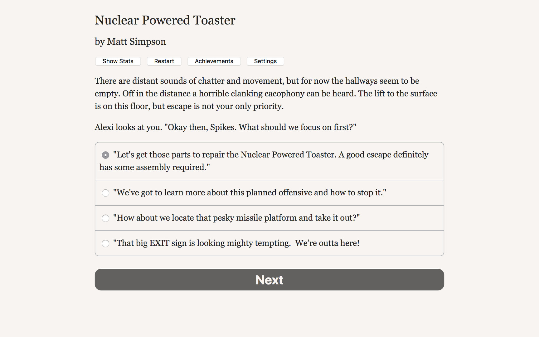#4. Nuclear Powered Toaster (Steam) 由: Hosted Games