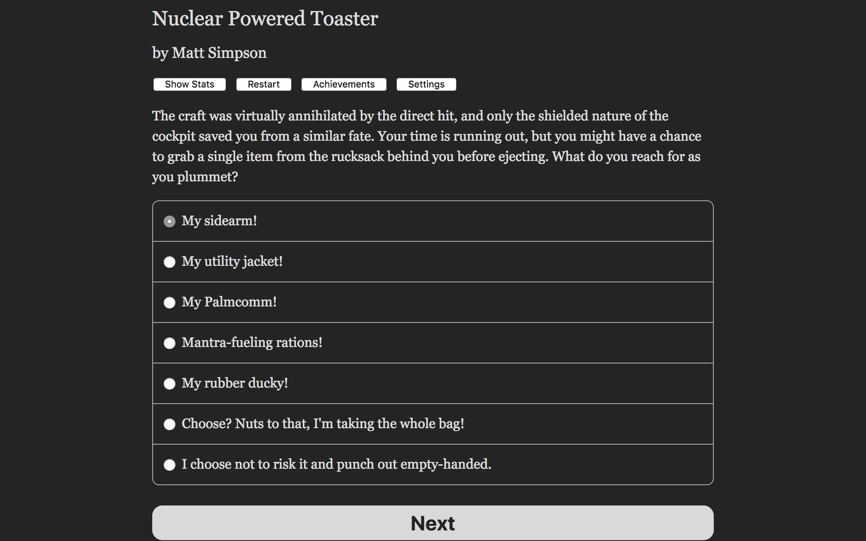 #2. Nuclear Powered Toaster (Steam) 由: Hosted Games