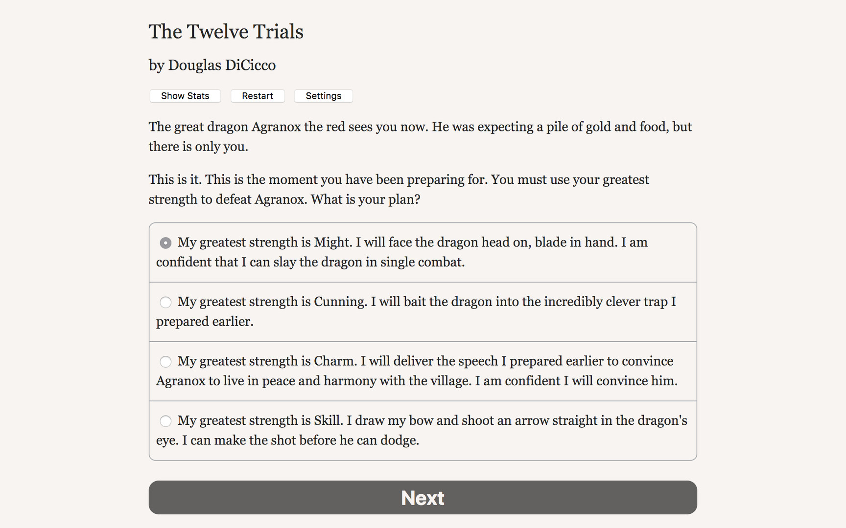 #3. The Twelve Trials (Steam) Bởi: Hosted Games