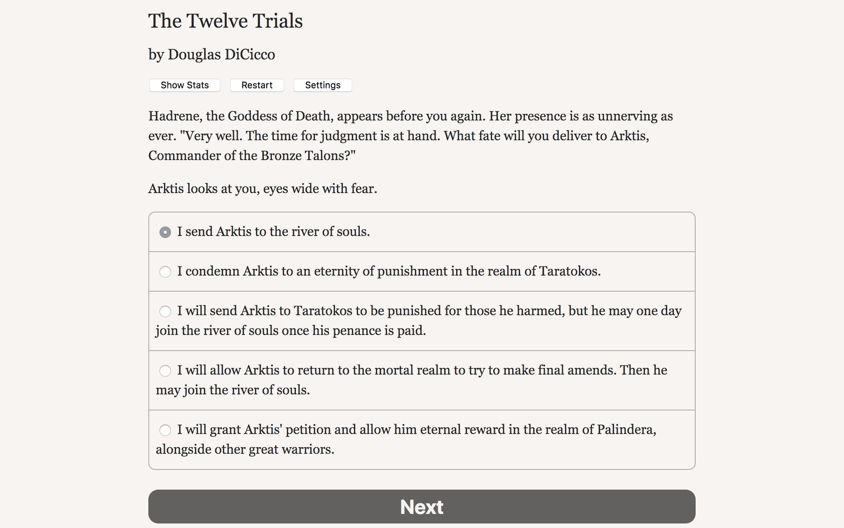 #5. The Twelve Trials (Steam) Bởi: Hosted Games