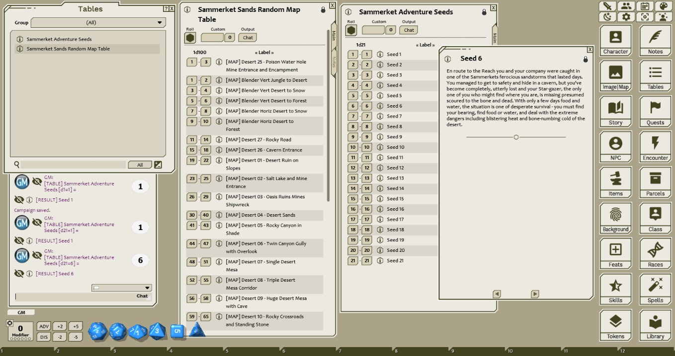 Fantasy Grounds - Meanders Map Pack: Sammerket Sands (Map Pack)のスクリーンショット 1