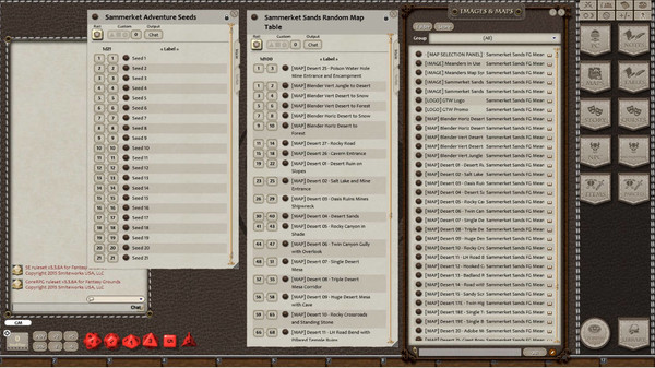 Fantasy Grounds - Meanders Map Pack: Sammerket Sands (Map Pack)