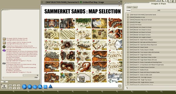 Fantasy Grounds - Meanders Map Pack: Sammerket Sands (Map Pack)