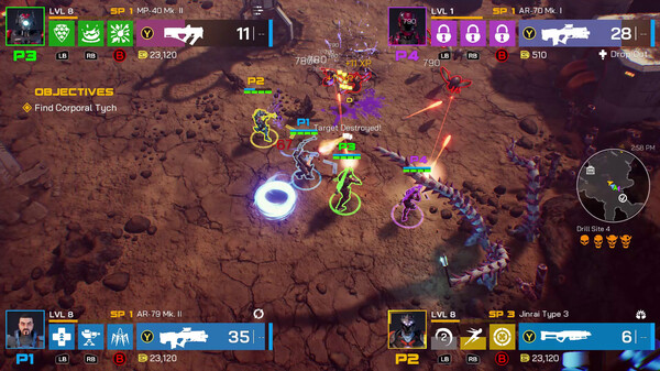 Screenshot of Solar Purge gameplay showing in-action mechanics