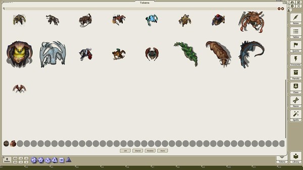 Fantasy Grounds - Tome of Beasts Pack 2: Clockworks - Dinosaurs (Token Pack)