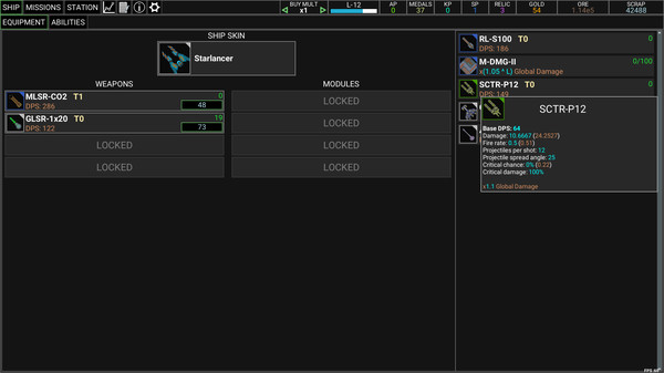 Screenshot z Idle Space Raider