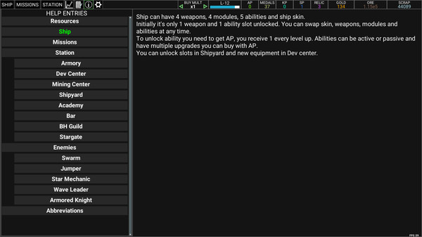 Screenshot z Idle Space Raider