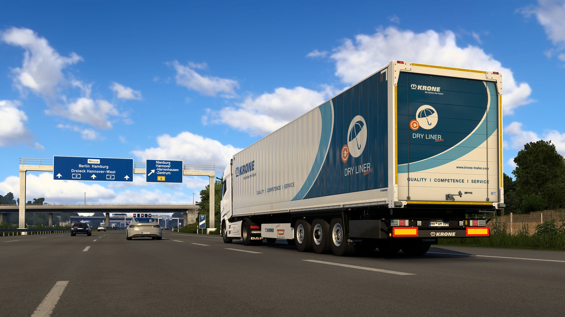 Euro Truck Simulator 2 - Krone Trailer Pack gameplay screenshot 1