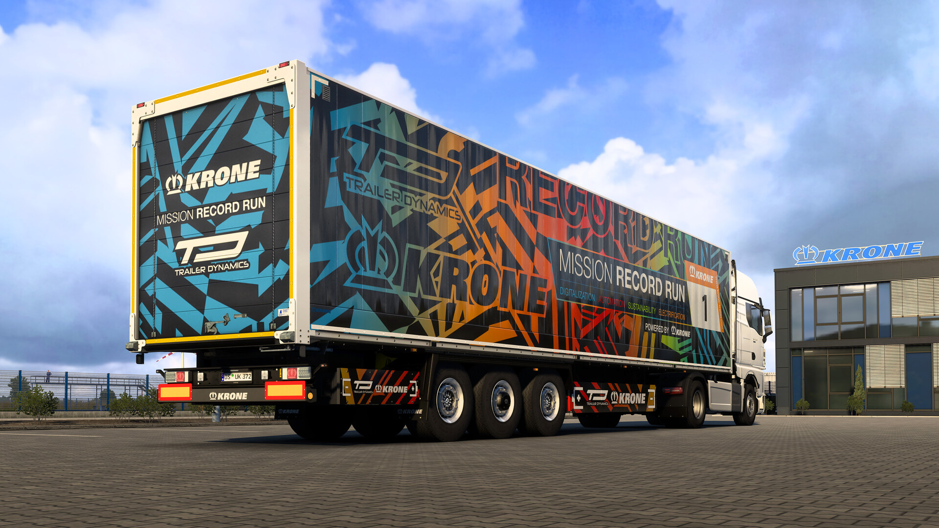 Euro Truck Simulator 2 - Krone Trailer Pack gameplay screenshot 3
