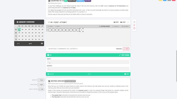 Screenshot z Brainf*ck