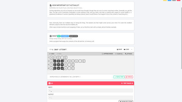 Screenshot z Brainf*ck
