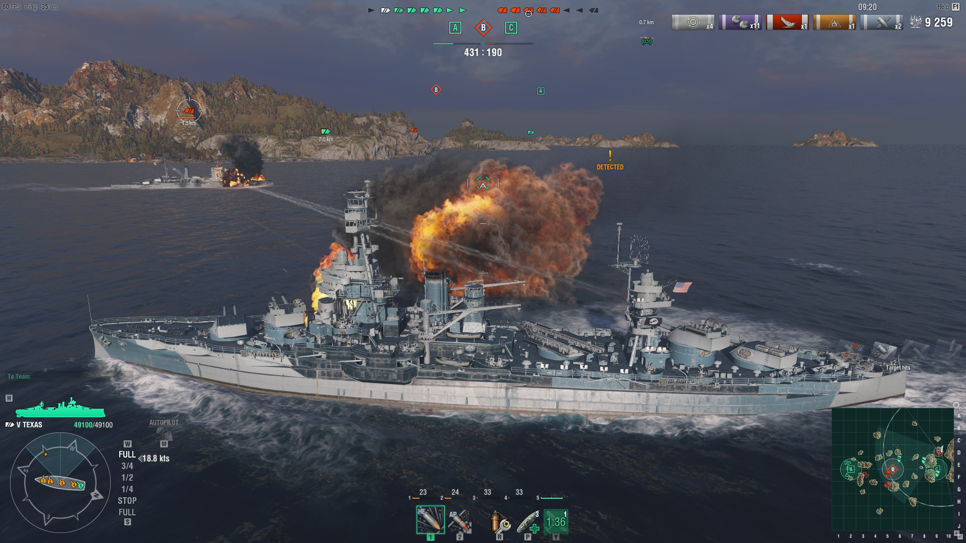 #5. World of Warships — Rental Texas (3 days) (Steam) di: Wargaming Group Limited