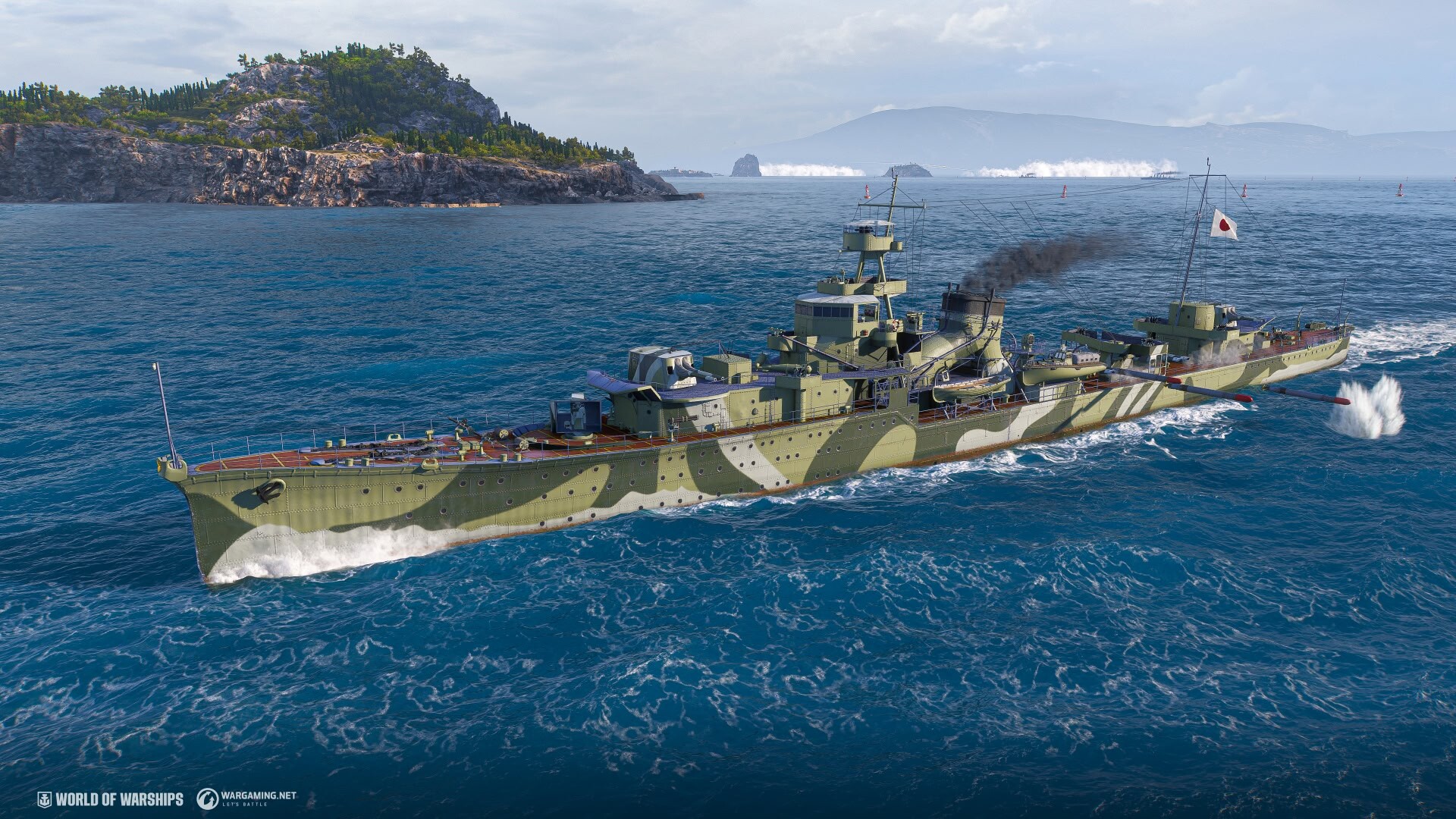 Скриншот World of Warships. Набор Yūbari — кадр 3