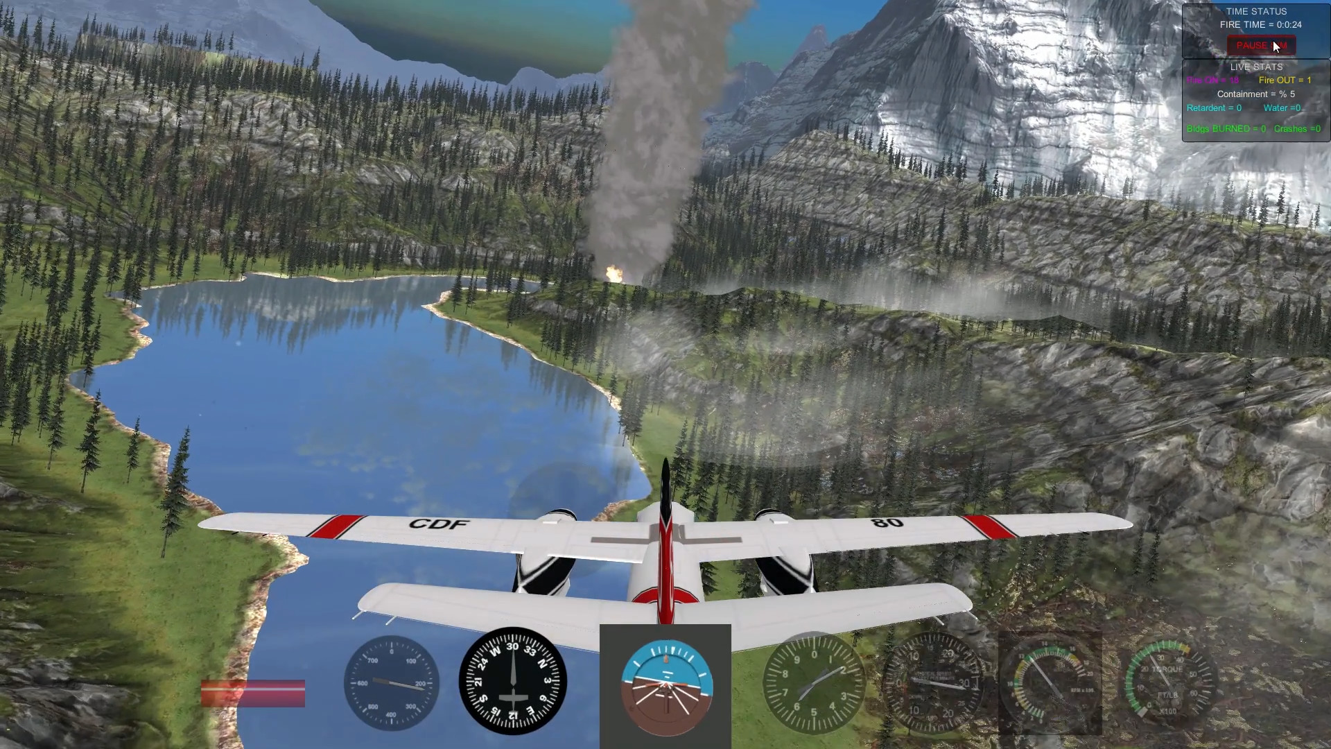 #5. Air Attack 3.0, Aerial Firefighting Game (Steam) By: ATC Flight Simulator