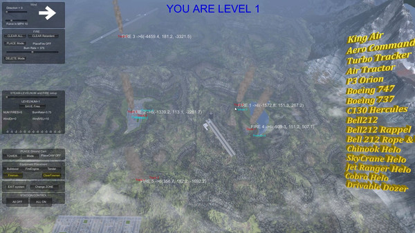 Screenshot z Air Attack 3.0, Aerial Firefighting Game
