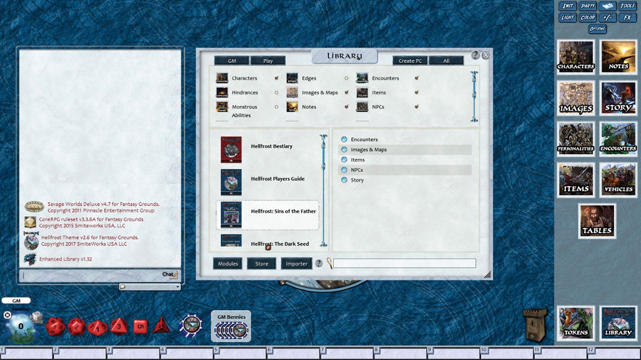 Fantasy Grounds - Hellfrost: Sins of the Father (Savage Worlds) screenshot 1