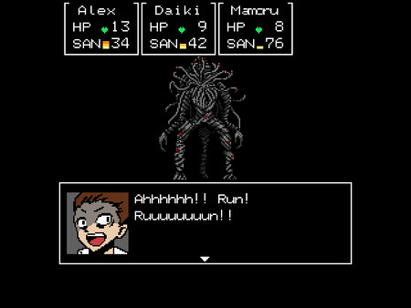 Screenshot z Cthulhu Mythos RPG -The Sleeping Girl of the Miasma Sea-